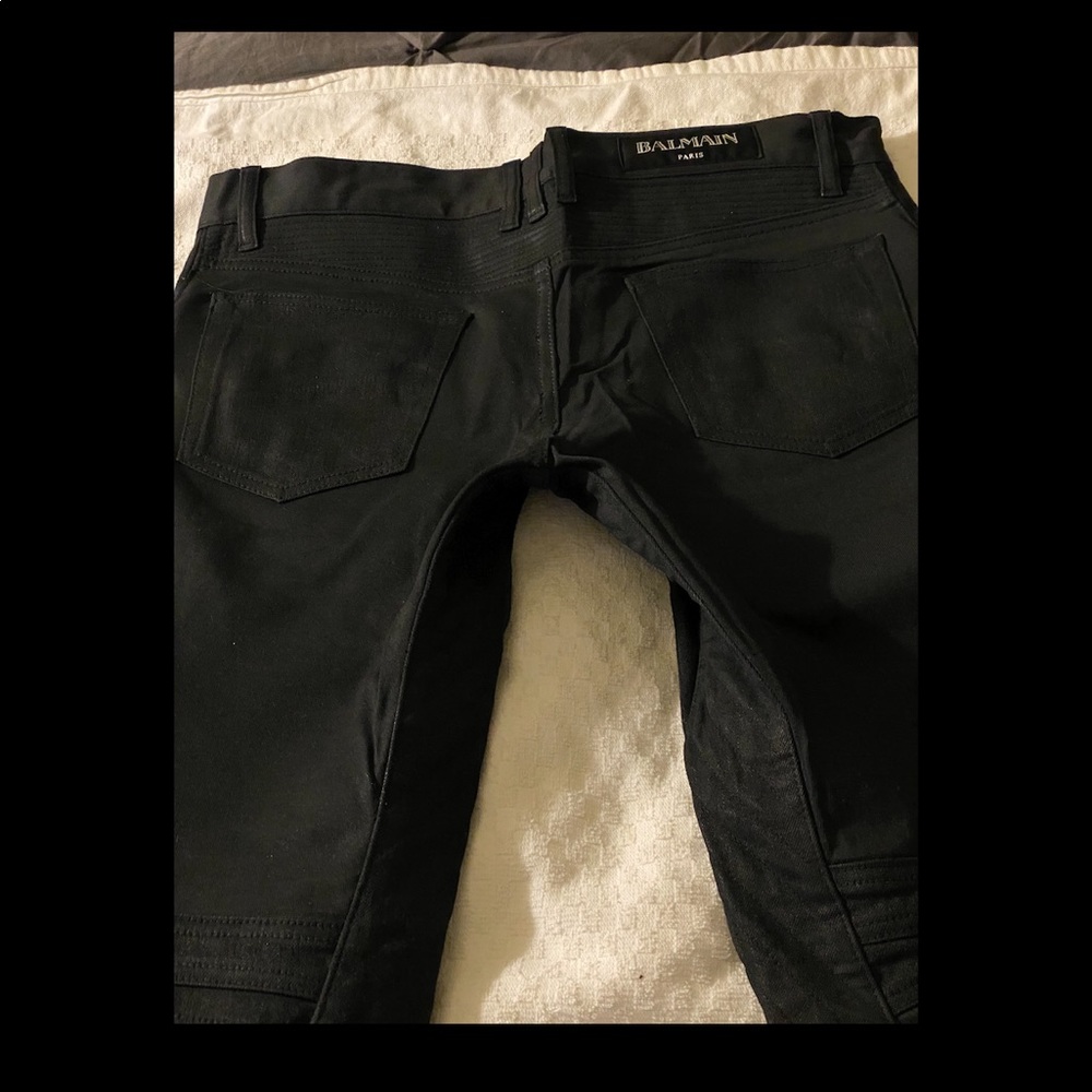 Black denim balmain jeans!